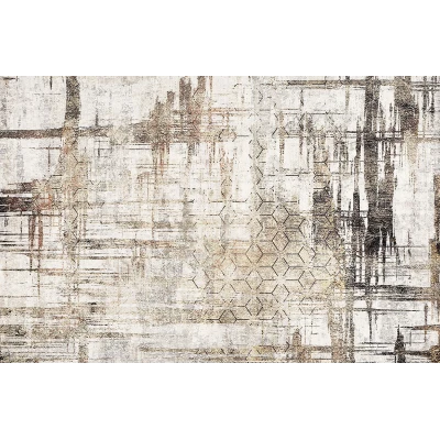 Fototapet fara Imbinari Forme Geometrice Grunge Pe Textura De Ciment Premier Decor