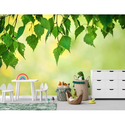 Fototapet fara imbinari frunze Premier Decor