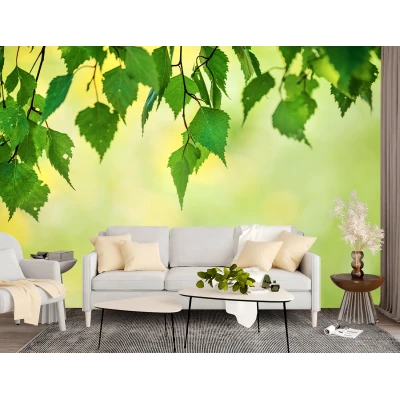 Fototapet fara imbinari frunze Premier Decor
