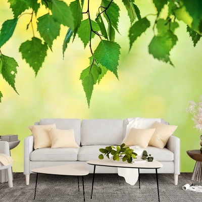 Fototapet fara imbinari frunze Premier Decor