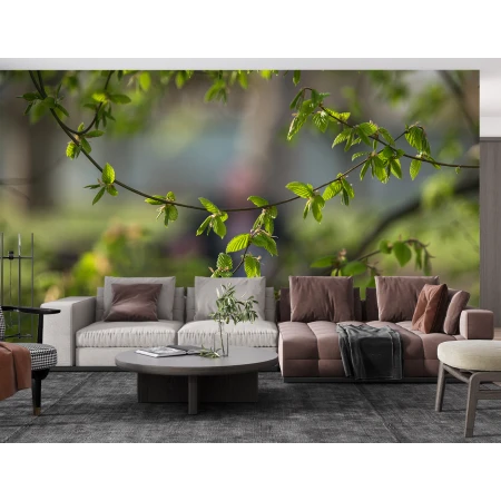 Fototapet Continuu Natură VIVIDĂ - Frunze Fără Imbinări Premier Decor