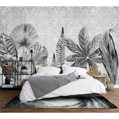 Fototapet fara imbinari fruze alb negru Premier Decor