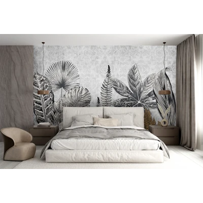 Fototapet fara imbinari fruze alb negru Premier Decor