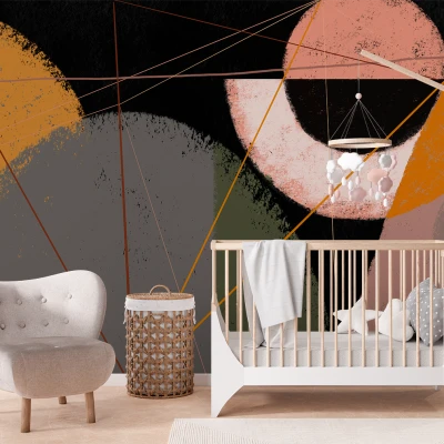 Fototapet fara imbinari geometric linii abstracte Premier Decor