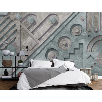 Fototapet Fara Imbinari Geometric - Living si Dormitor Premier Decor