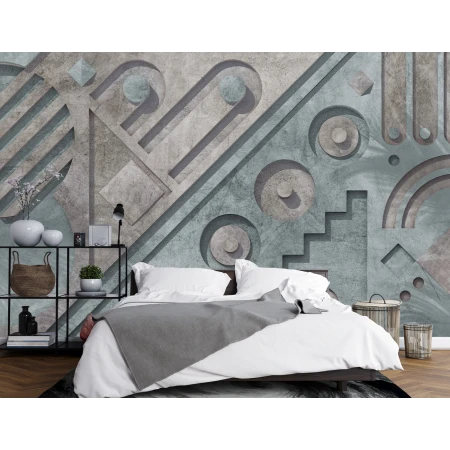 Fototapet Fara Imbinari Geometric - Living si Dormitor