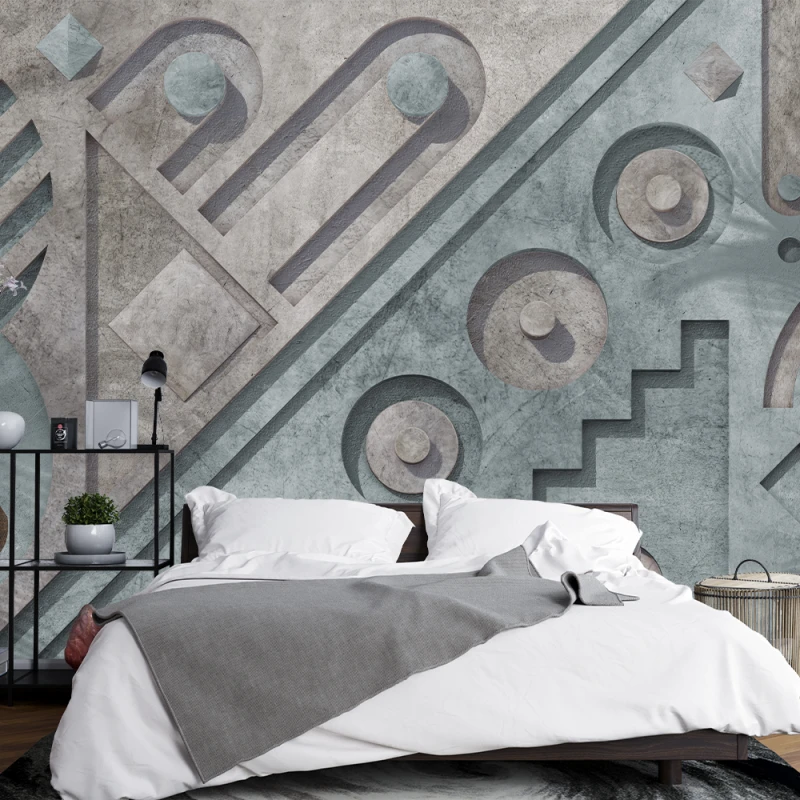 Fototapet Fara Imbinari Geometric - Living si Dormitor