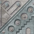 Fototapet Fara Imbinari Geometric - Living si Dormitor