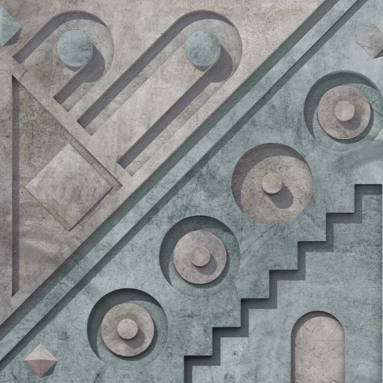 Fototapet Fara Imbinari Geometric - Living si Dormitor