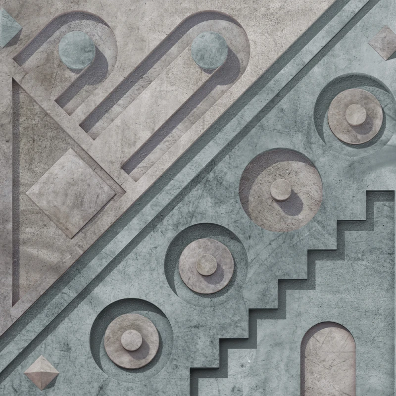 Fototapet Fara Imbinari Geometric - Living si Dormitor