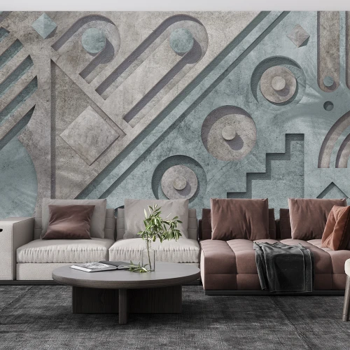 Fototapet Fara Imbinari Geometric - Living si Dormitor