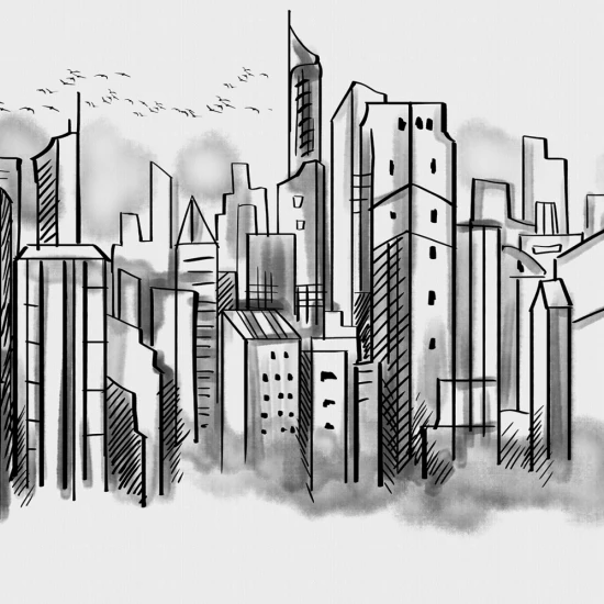 Fototapet fara imbinari Grey City Fototapet fara imbinari Grey City