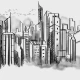 Fototapet fara imbinari Grey City Fototapet fara imbinari Grey City