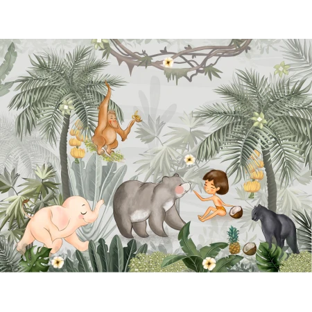 Fototapet fara imbinari Happy Jungle