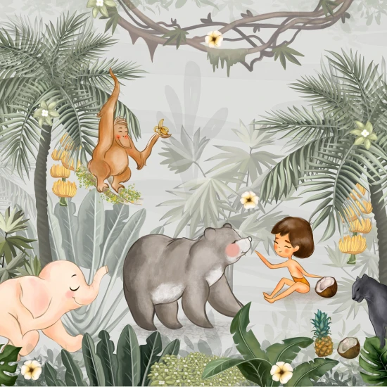 Fototapet fara imbinari Happy Jungle