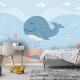 Fototapet fara Imbinari Happy Whale
