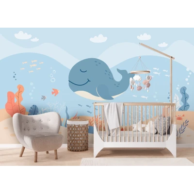 Fototapet fara Imbinari Happy Whale Premier Decor