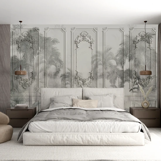 Fototapet Fara Imbinari Imitatie Profil Decorativ Baroque Living si Dormitor