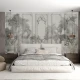Fototapet Fara Imbinari Imitatie Profil Decorativ Baroque Living si Dormitor