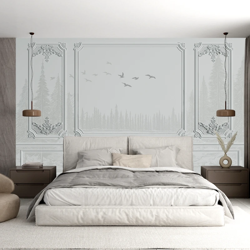 Fototapet Fara Imbinari Imitatie Profil Decorativ Living si Dormitor
