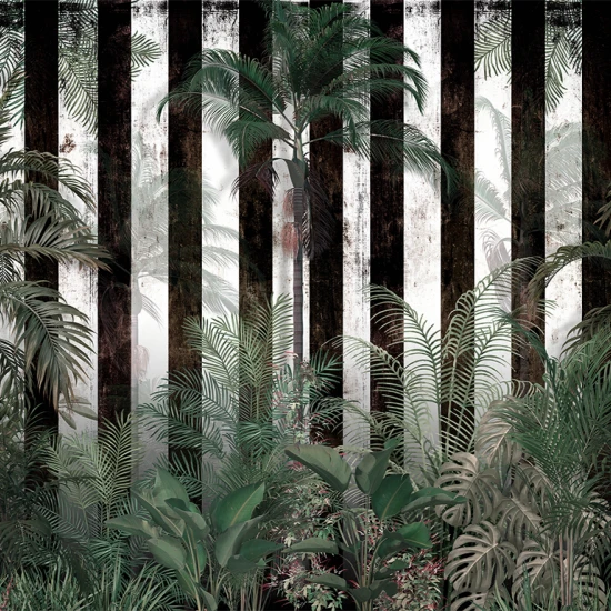 Fototapet fara imbinari Jungla Cu Dungi Fototapet fara imbinari Jungla Cu Dungi