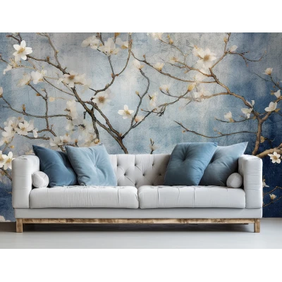 Fototapet Fara Imbinari Living si Dormitor -  Copac cu Flori Premier Decor