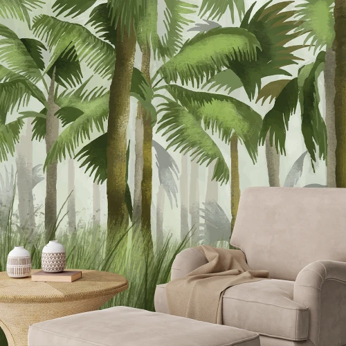 Fototapet Fara Imbinari Living si Dromitor - Padure Verde