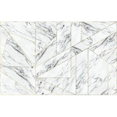 Fototapet fara imbinari Marble with Gold Premier Decor