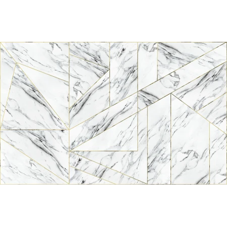Fototapet fara imbinari Marble with Gold Premier Decor
