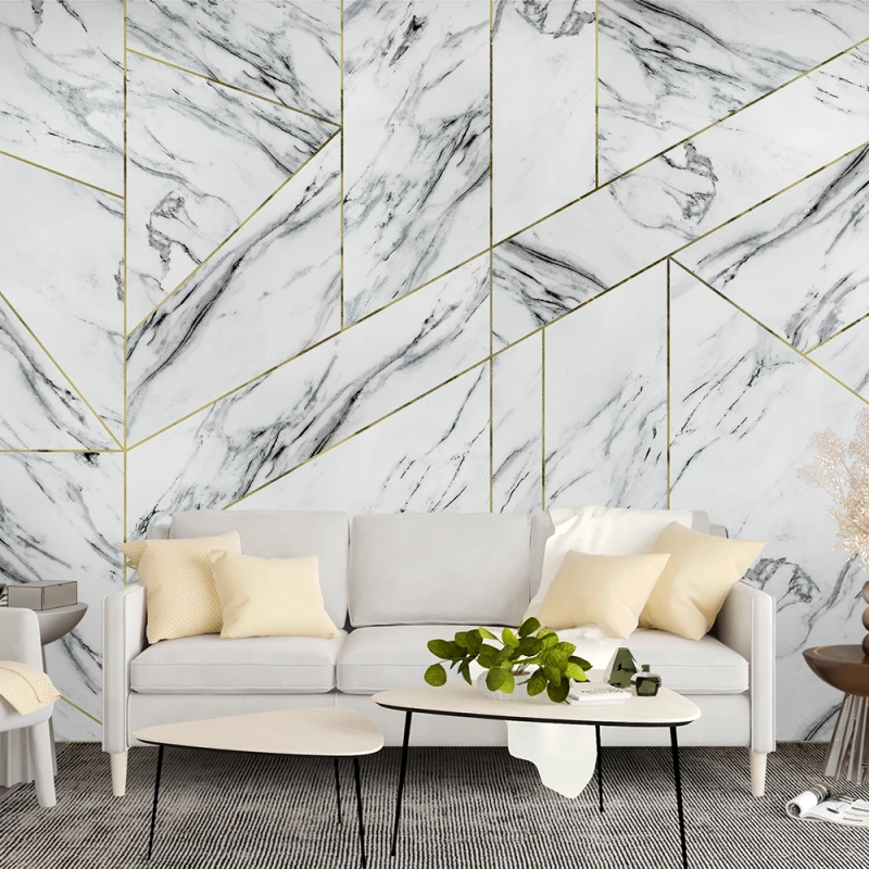 Fototapet fara imbinari Marble with Gold