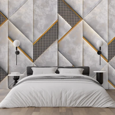 Fototapet Fara Imbinari Marmura Geometrica Premier Decor