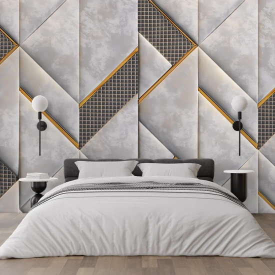 Fototapet Fara Imbinari Marmura Geometrica