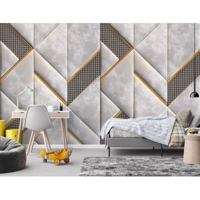 Fototapet Fara Imbinari Marmura Geometrica Premier Decor