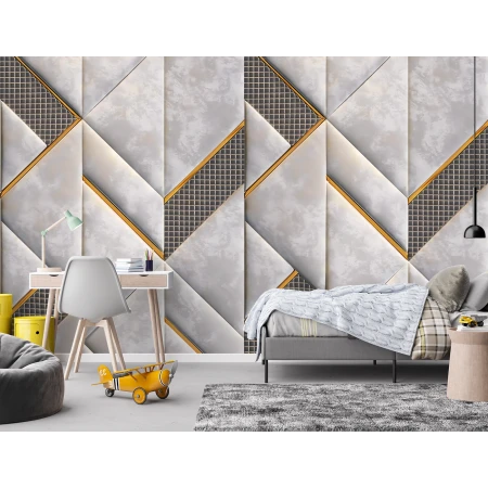 Fototapet Fara Imbinari Marmura Geometrica