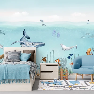 Fototapet fara imbinari Ocean Animale Marine Premier Decor