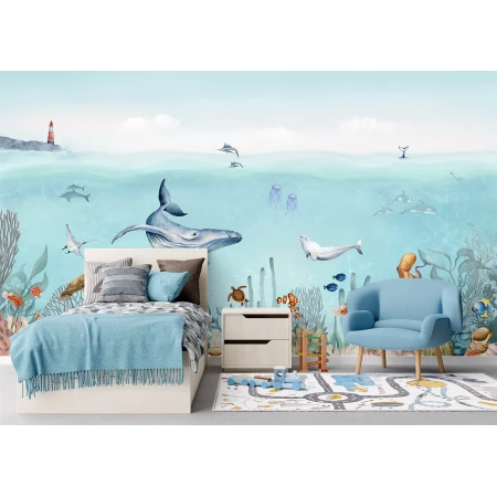 Fototapet fara imbinari Ocean Animale Marine Premier Decor