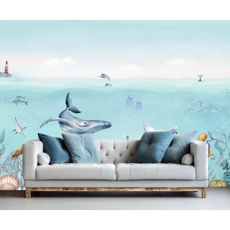 Fototapet fara imbinari Ocean Animale Marine Premier Decor