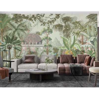 Fototapet Fara Imbinari Overgrown Garden - Living si Dormitor Premier Decor
