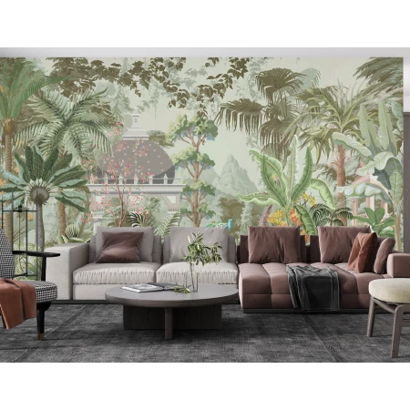 Fototapet Fara Imbinari Overgrown Garden - Living si Dormitor Premier Decor