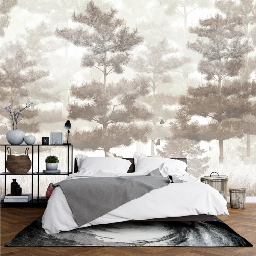 Fototapet fara imbinari Padure Sepia Grunge Animale