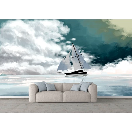 Fototapet fara imbinari peisaj corabie pe mare Premier Decor