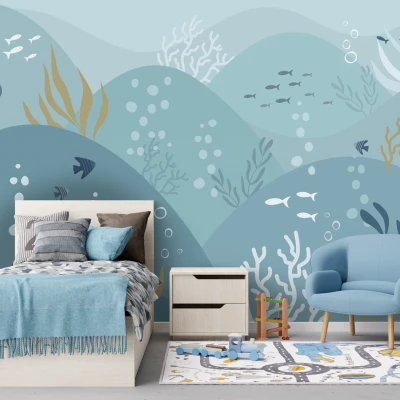Fototapet fara imbinari pentru ciopii Colorful Ocean Premier Decor