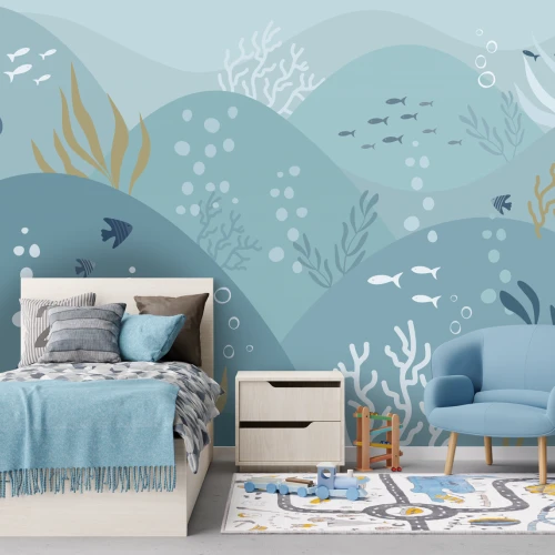 Fototapet fara imbinari pentru ciopii Colorful Ocean