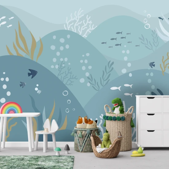 Fototapet fara imbinari pentru ciopii Colorful Ocean Fototapet fara imbinari pentru ciopii Colorful Ocean