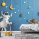 Fototapet fara imbinari pentru copii astronaut in spatiu