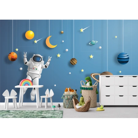 Fototapet fara imbinari pentru copii astronaut in spatiu Premier Decor