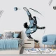 Fototapet fara imbinari pentru copii - Blue Soccer