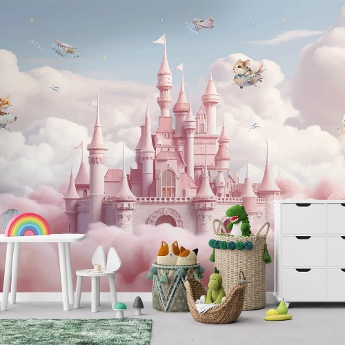 Fototapet Fara Imbinari Pentru Copii Castel In Cer