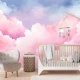 Fototapet Fara Imbinari pentru copii Cer Roz