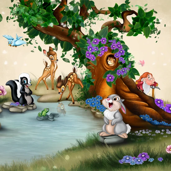 Fototapet fara imbinari pentru copii Happy Friends